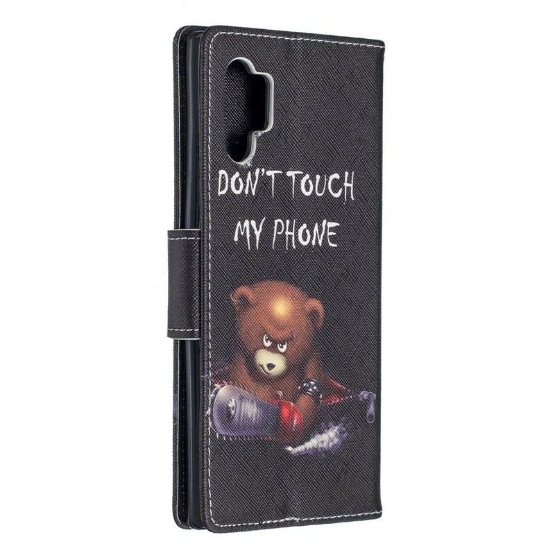 Capa Flip Para Samsung Galaxy Note 10 Plus Urso Perigoso