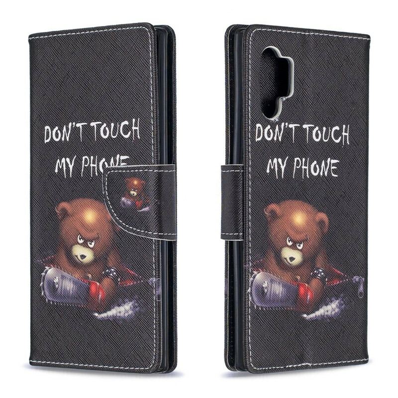 Capa Flip Para Samsung Galaxy Note 10 Plus Urso Perigoso