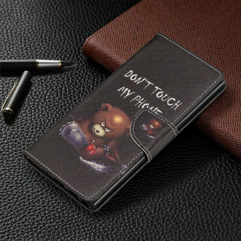 Capa Flip Para Samsung Galaxy Note 10 Plus Urso Perigoso