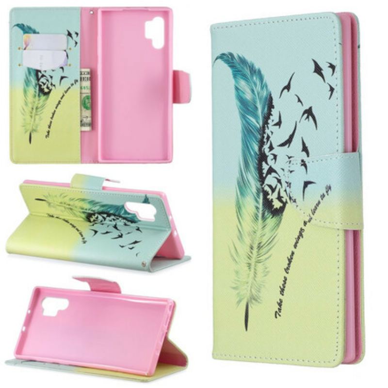 Capa Folio Para Samsung Galaxy Note 10 Plus Aprender A Voar