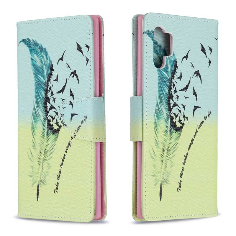 Capa Folio Para Samsung Galaxy Note 10 Plus Aprender A Voar