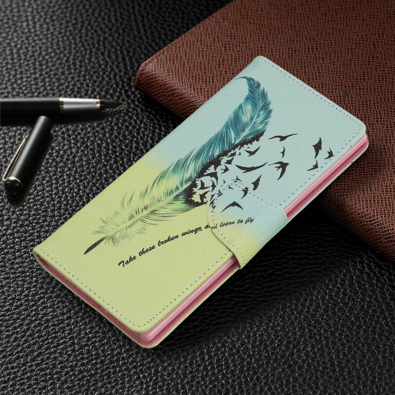 Capa Folio Para Samsung Galaxy Note 10 Plus Aprender A Voar