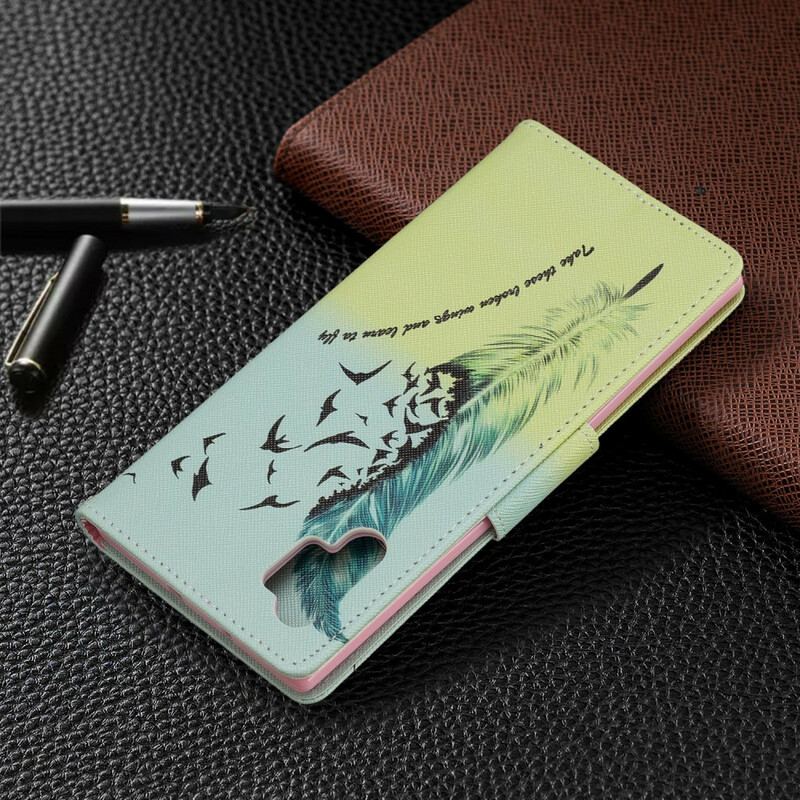 Capa Folio Para Samsung Galaxy Note 10 Plus Aprender A Voar