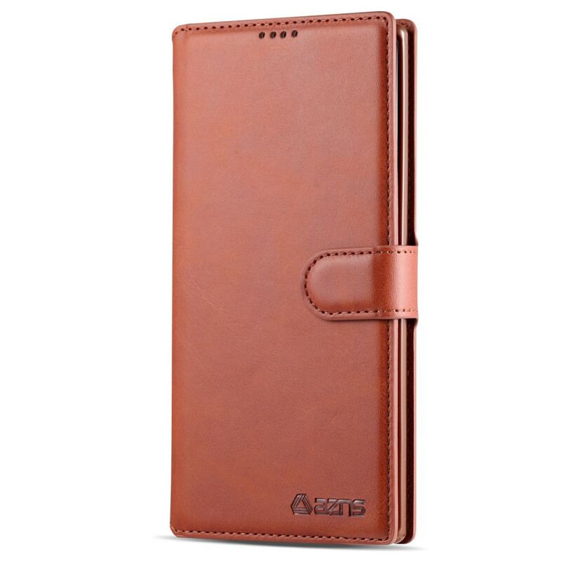 Capa Folio Para Samsung Galaxy Note 10 Plus Azns Retrô