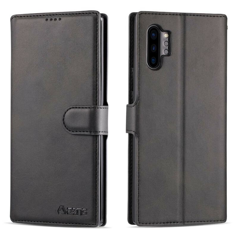 Capa Folio Para Samsung Galaxy Note 10 Plus Azns Retrô