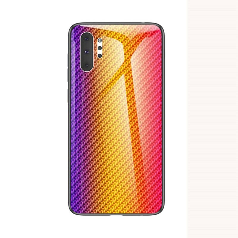 Capa Para Samsung Galaxy Note 10 Plus Vidro Temperado De Fibra De Carbono