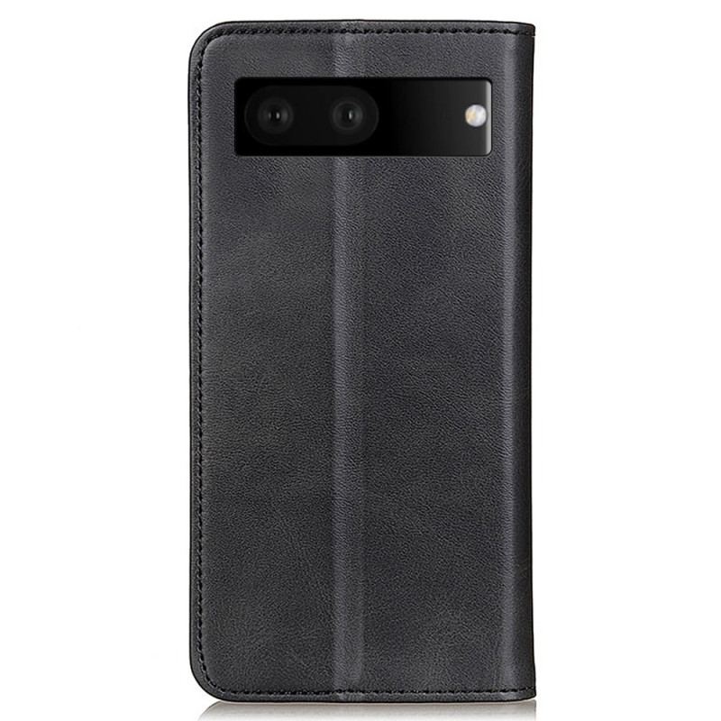 Capa De Celular Para Google Pixel 7 Flip Clássico Couro Rachado