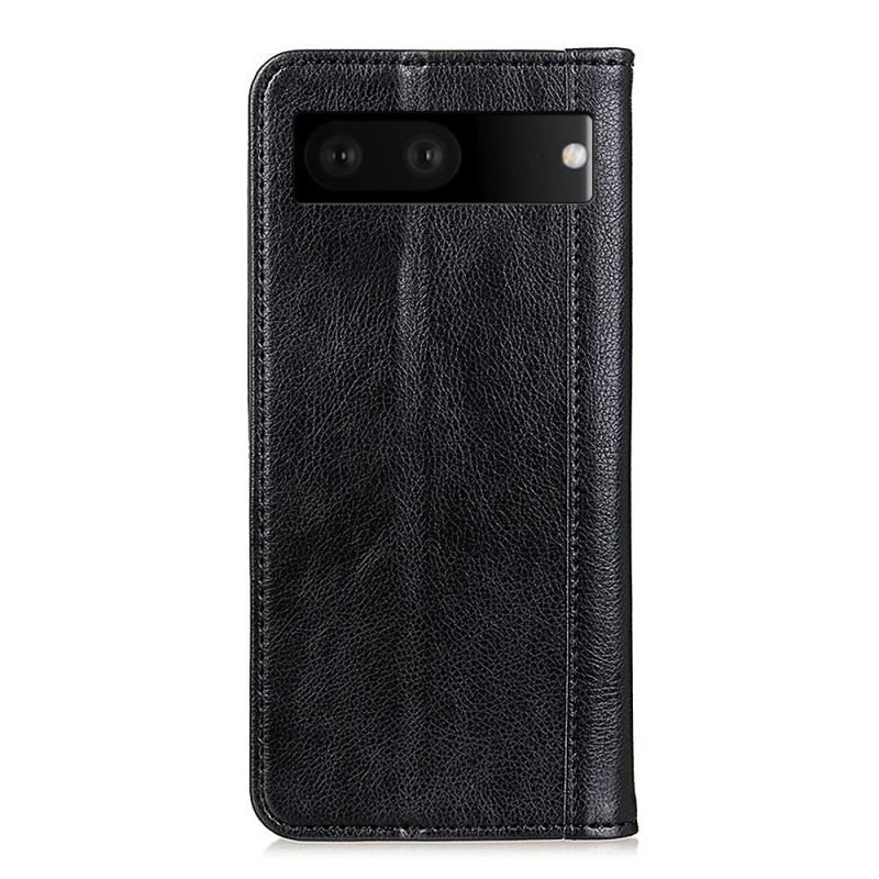 Capa De Celular Para Google Pixel 7 Flip Couro Rachado