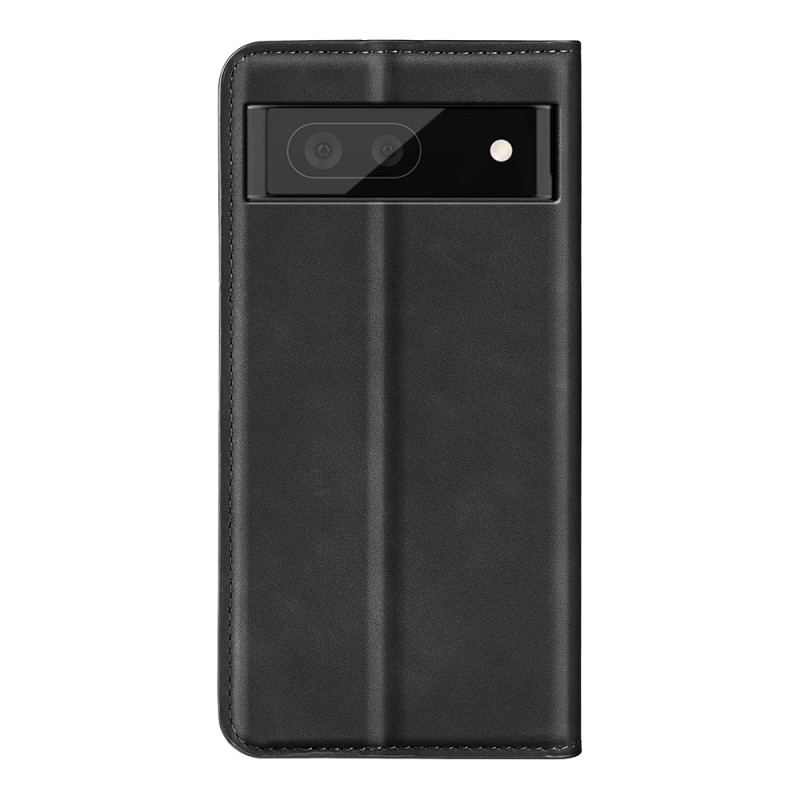 Capa De Celular Para Google Pixel 7 Flip Efeito Couro Liso