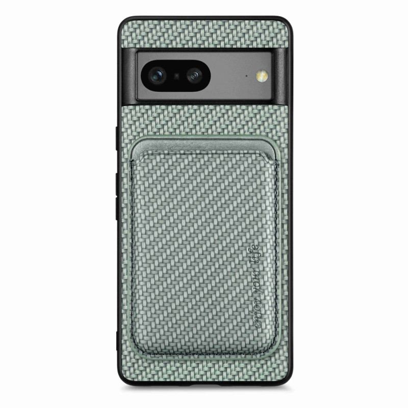 Capa De Celular Para Google Pixel 7 Titular De Cartão Destacável De Fibra De Carbono