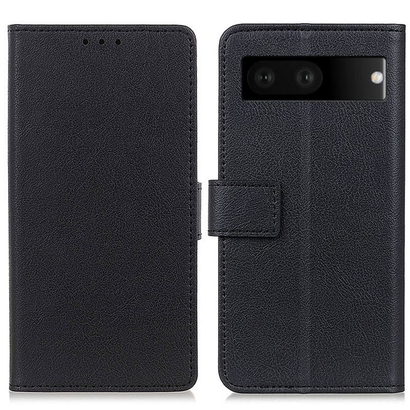 Capa De Couro Para Google Pixel 7 Clássico