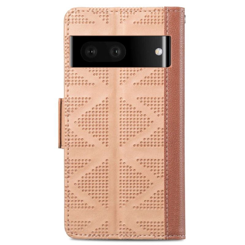 Capa Em Pele Para Google Pixel 7 À Moda