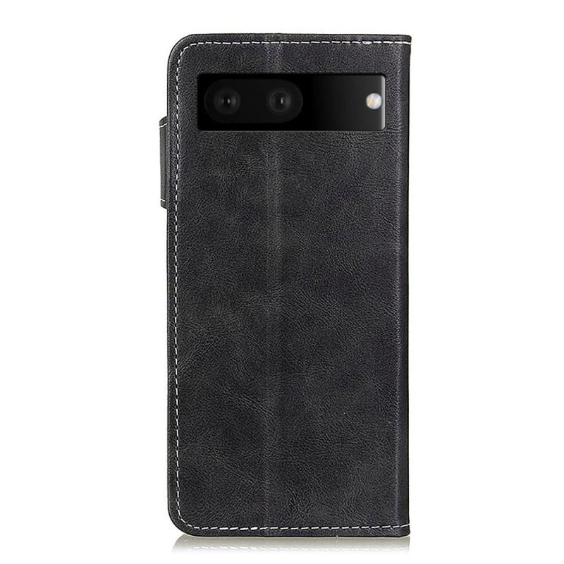 Capa Flip Para Google Pixel 7 Botão Artístico