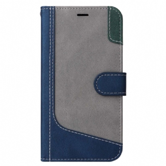 Capa Flip Para Google Pixel 7 De Cordão Cinta Tricolor