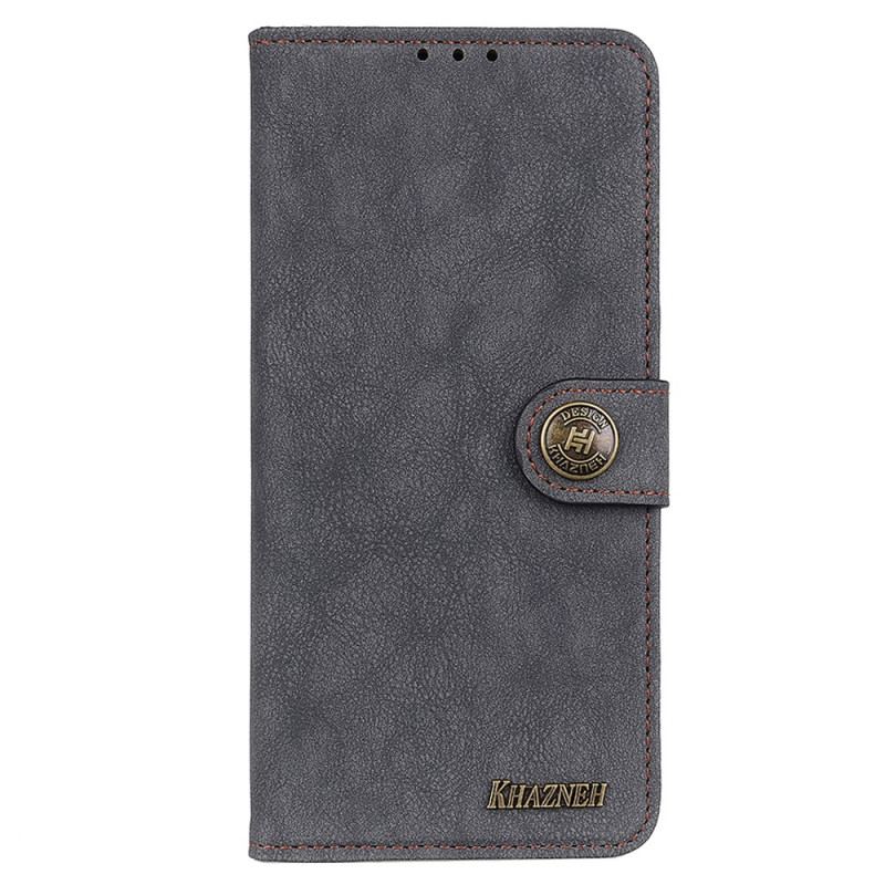 Capa Flip Para Google Pixel 7 Couro Rachado Khazneh