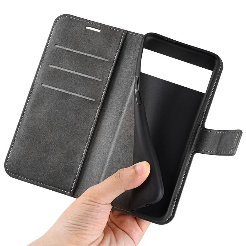 Capa Flip Para Google Pixel 7 Couro Sintético