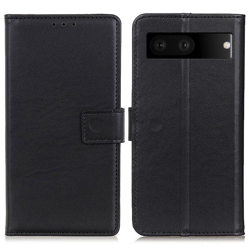 Capa Flip Para Google Pixel 7 Couro Sintético Liso