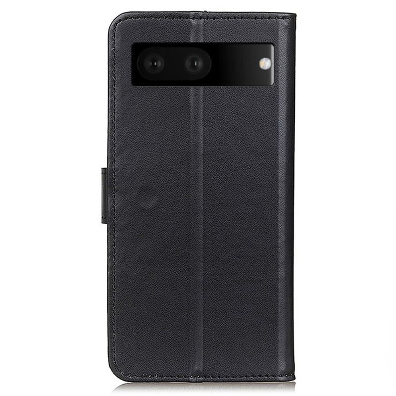 Capa Flip Para Google Pixel 7 Couro Sintético Liso