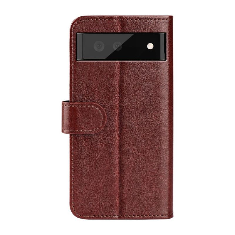 Capa Flip Para Google Pixel 7 Couro Sintético Retrô