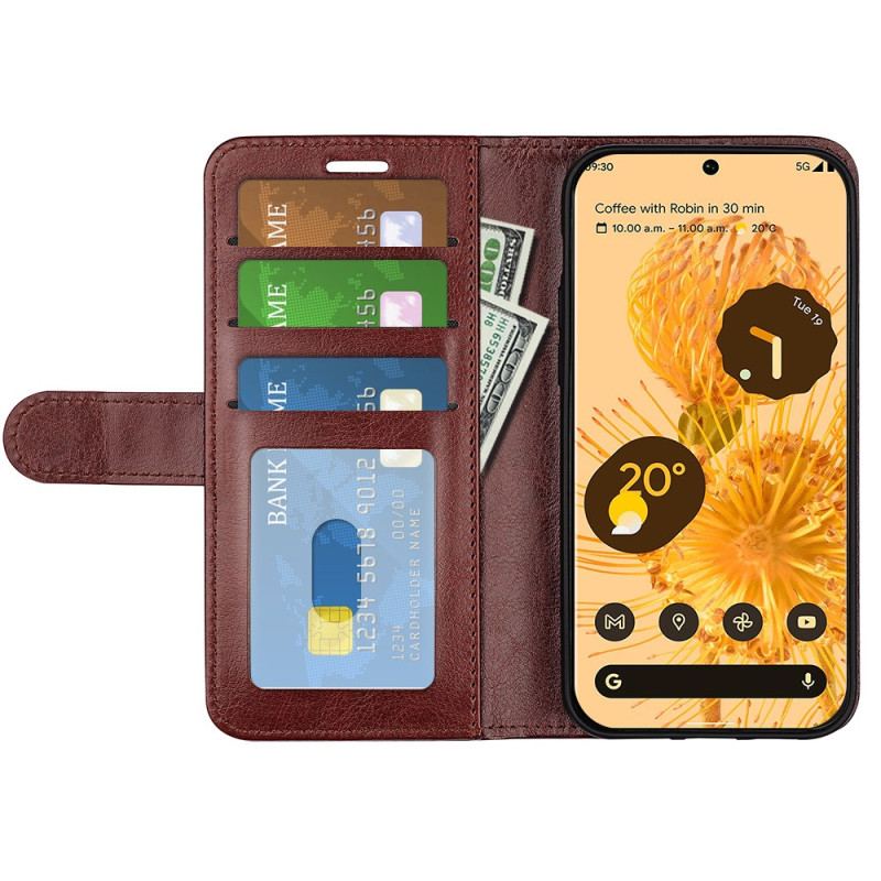 Capa Flip Para Google Pixel 7 Couro Sintético Retrô