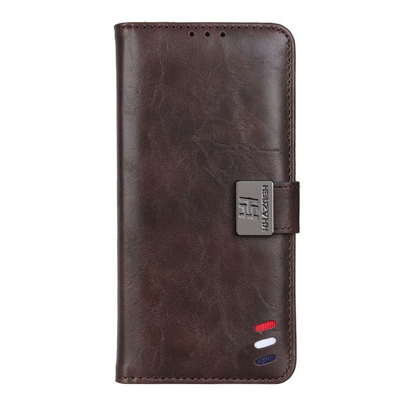 Capa Flip Para Google Pixel 7 Efeito Couro Tricolor