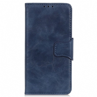 Capa Flip Para Google Pixel 7 Fecho Reversível De Couro Rachado