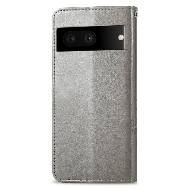 Capa Flip Para Google Pixel 7 Flores Asiáticas