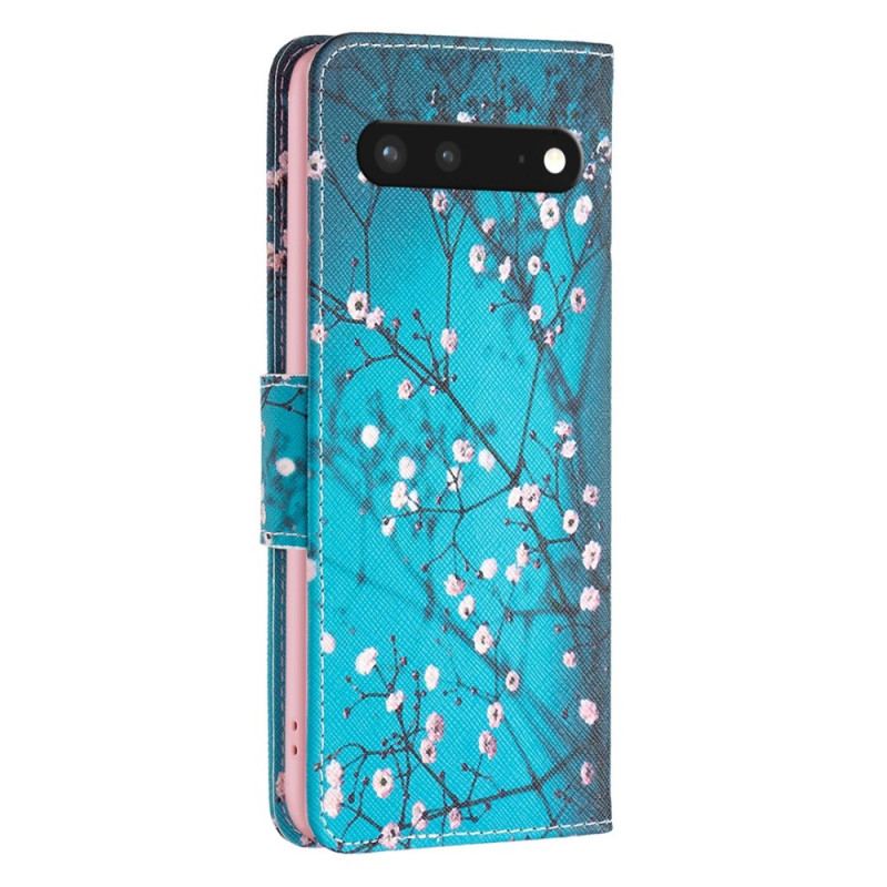 Capa Flip Para Google Pixel 7 Ramos Floridos