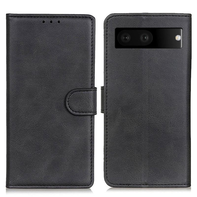 Capa Folio Para Google Pixel 7 Couro Sintético Fosco