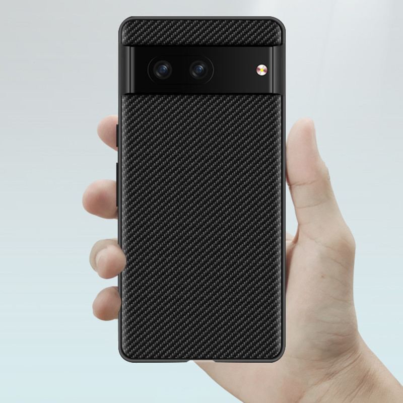 Capa Para Google Pixel 7 Clássico Fibra De Carbono