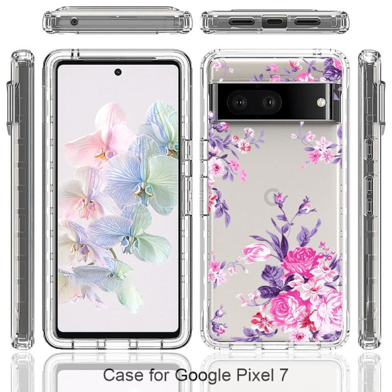 Capa Para Google Pixel 7 Flores Sem Costura