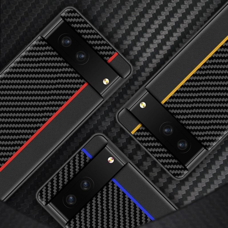 Capa Para Google Pixel 7 Linha De Fibra De Carbono