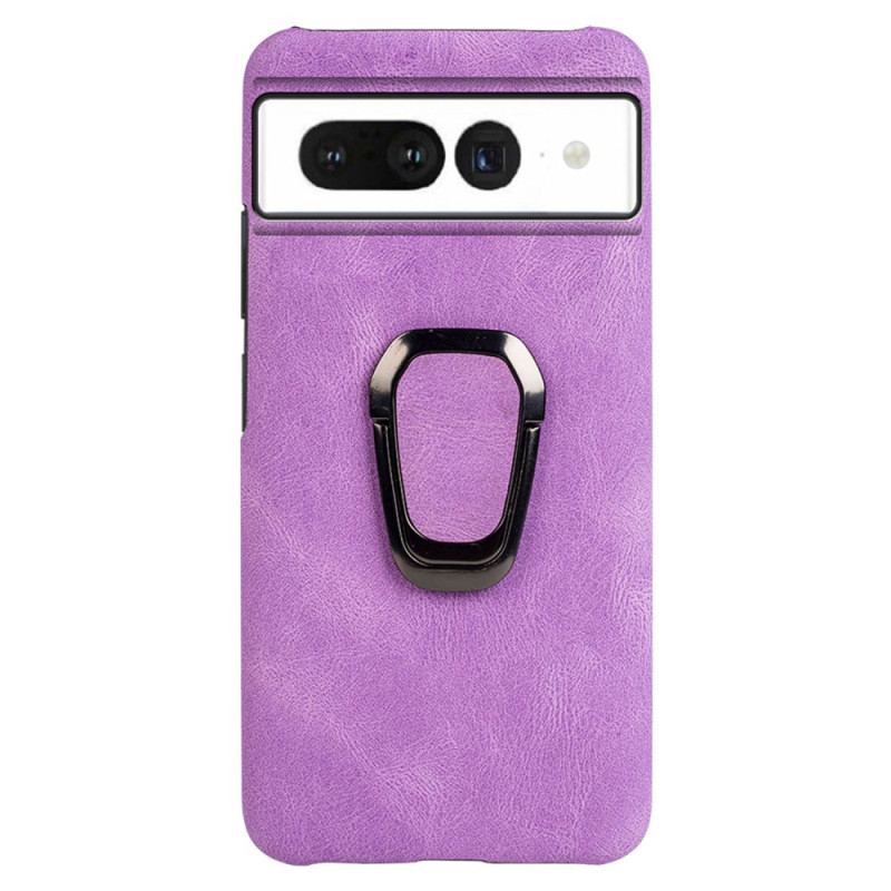 Capa Para Google Pixel 7 Porta-anel Efeito Couro