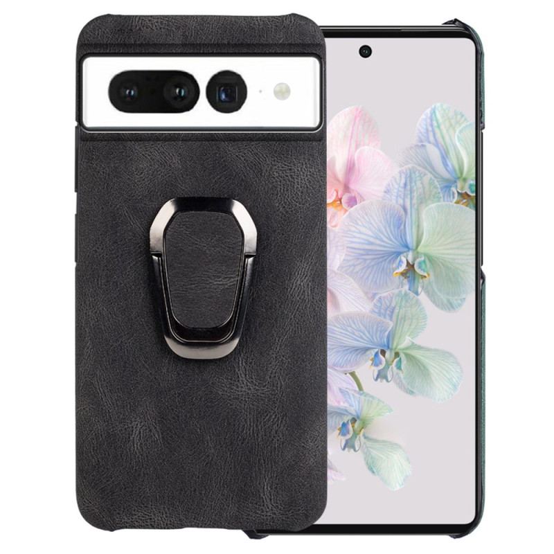 Capa Para Google Pixel 7 Porta-anel Efeito Couro