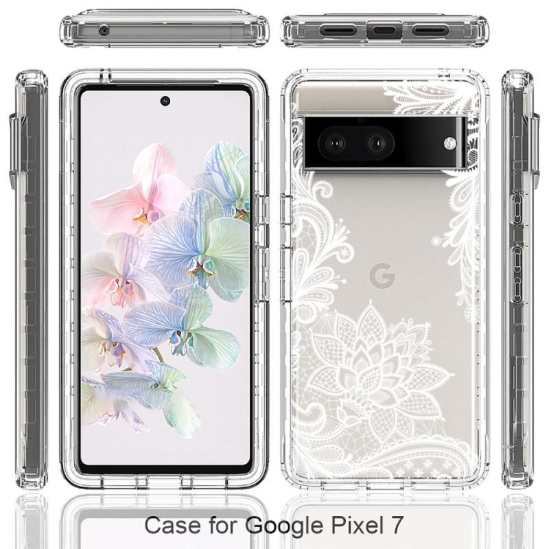 Capa Para Google Pixel 7 Renda Sem Costura