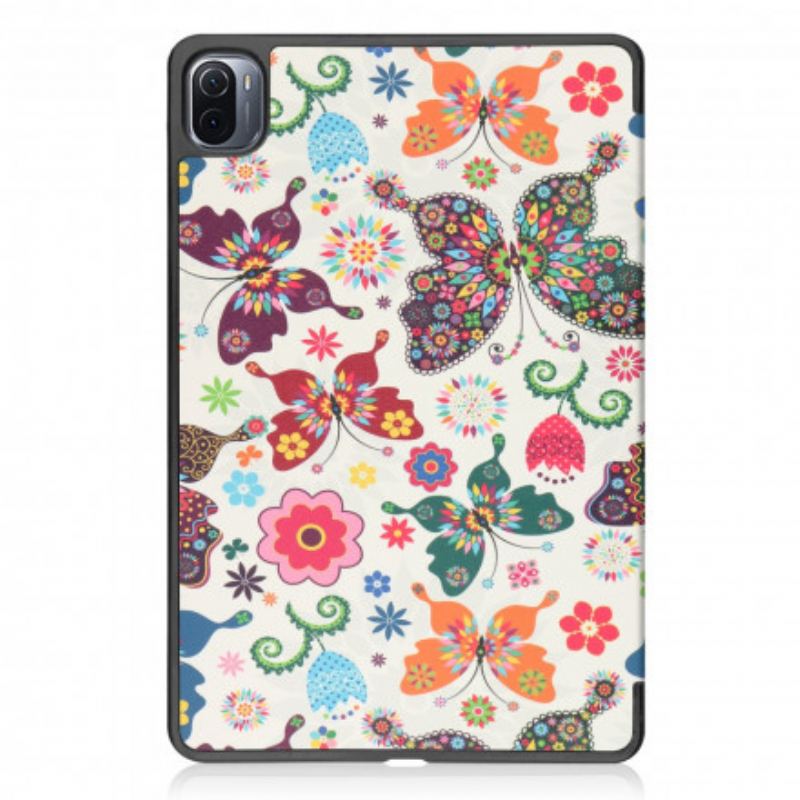 Capa De Celular Para Xiaomi Pad 5 Porta Caneta Flor Vintage