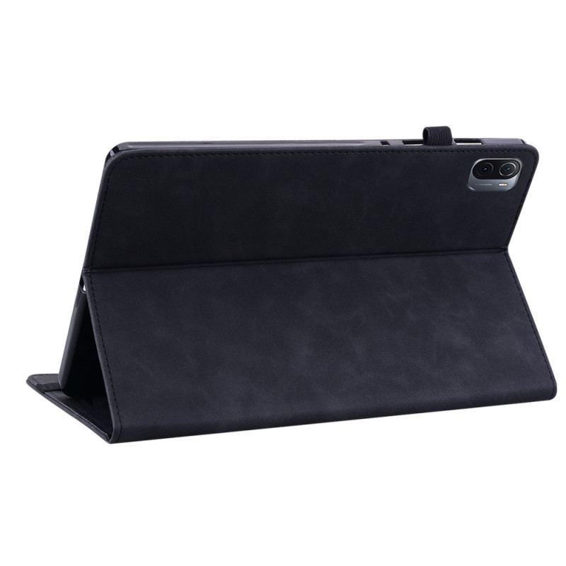 Capa Flip Para Xiaomi Pad 5 Elegância Macia De Couro Sintético