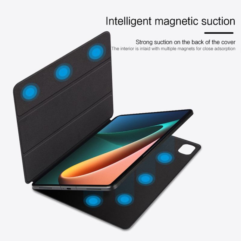 Capa Para Xiaomi Pad 5 Esteira De Couro Genuíno