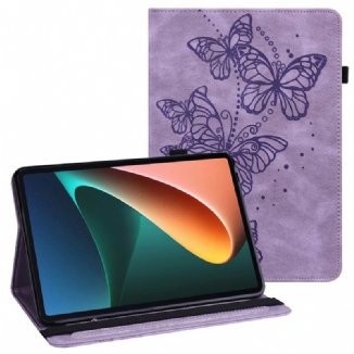 Capa Para Xiaomi Pad 5 Padrão De Borboletas Multifuncionais