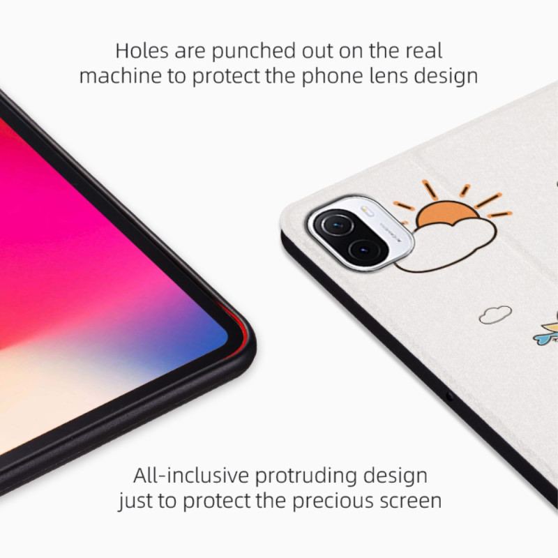 Capa Para Xiaomi Pad 5 Sim Olá Couro Sintético