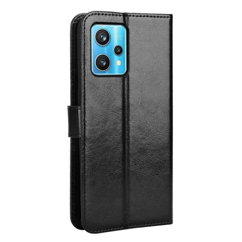 Capa Flip Para Realme 9 5G Couro Falso Chamativo