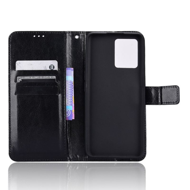 Capa Flip Para Realme 9 5G Couro Falso Chamativo