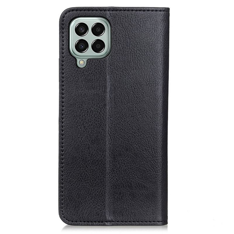 Capa De Celular Para Samsung Galaxy M33 5G Flip Couro Rachado De Lichia