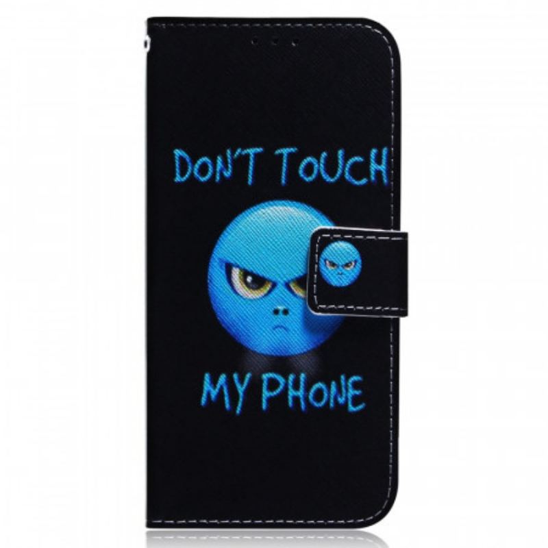 Capa De Couro Para Samsung Galaxy M33 5G Emoji Telefone