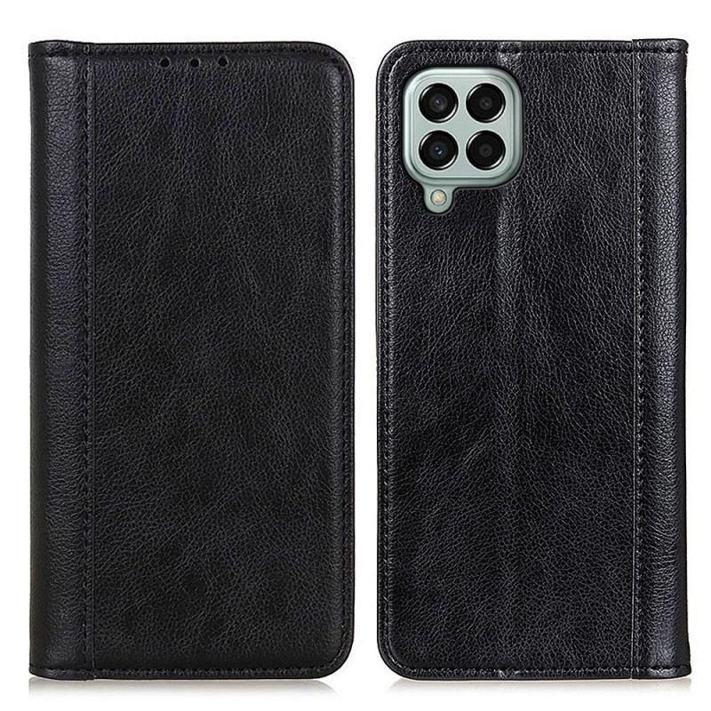 Capa De Couro Para Samsung Galaxy M33 5G Couro Rachado De Lichia