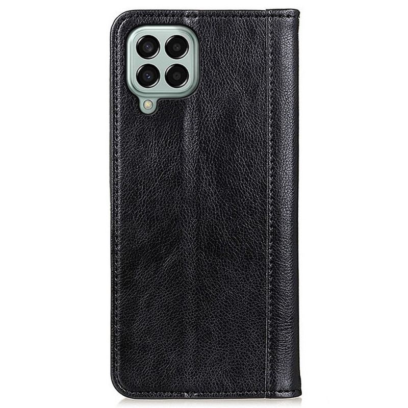 Capa De Couro Para Samsung Galaxy M33 5G Couro Rachado De Lichia