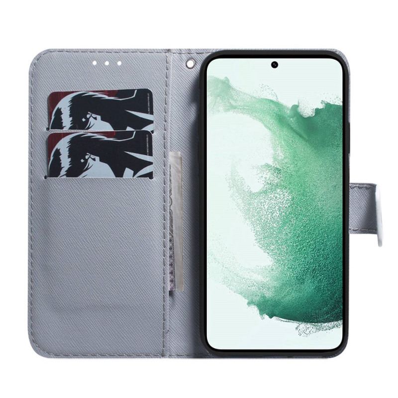 Capa Em Pele Para Samsung Galaxy M33 5G Corujas Pintando