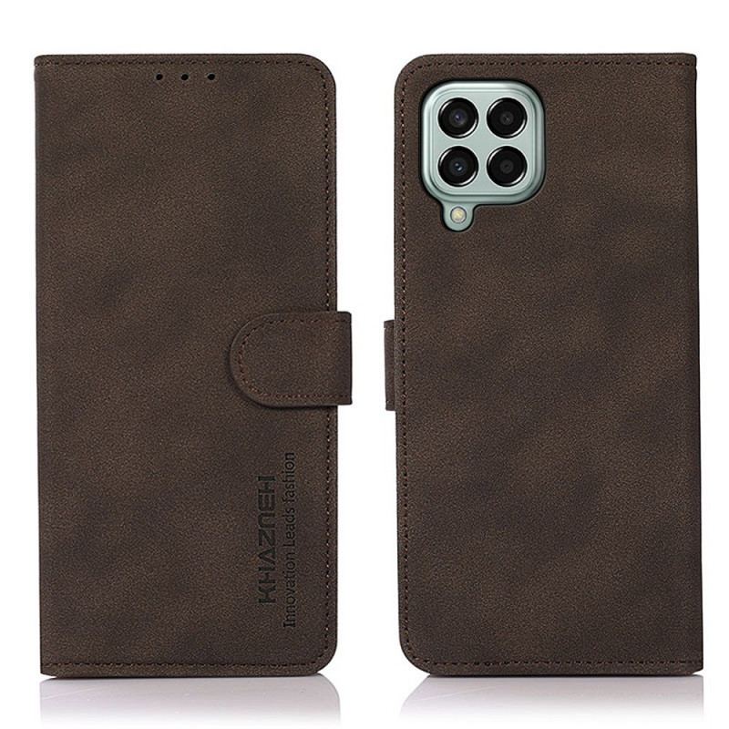 Capa Em Pele Para Samsung Galaxy M33 5G Imitação De Couro Khazneh