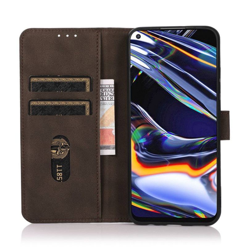 Capa Em Pele Para Samsung Galaxy M33 5G Imitação De Couro Khazneh