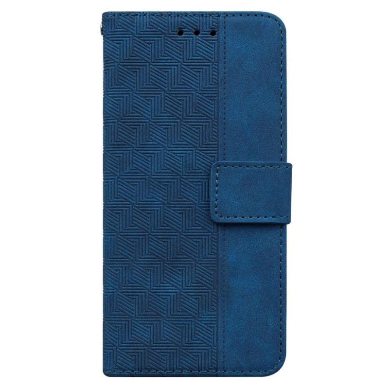 Capa Flip Para Samsung Galaxy M33 5G De Cordão Padrão De Tiras